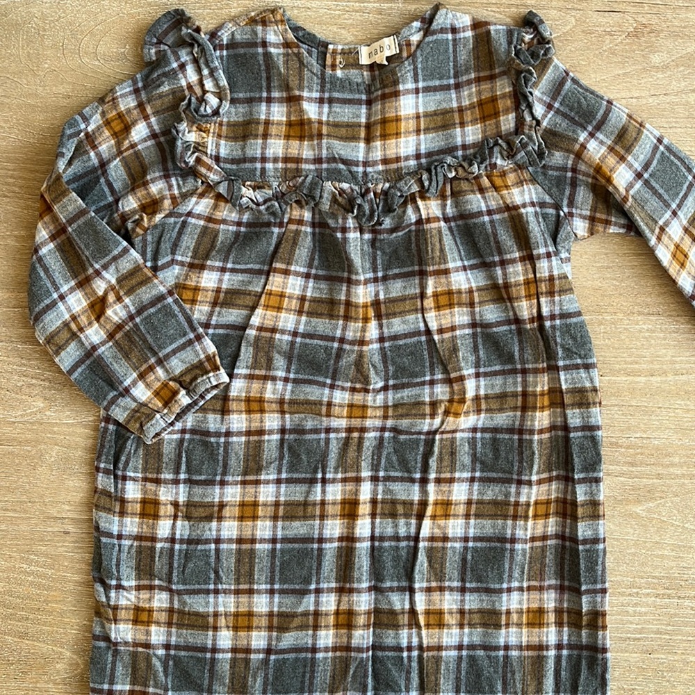 Mabo dress in flannel check
